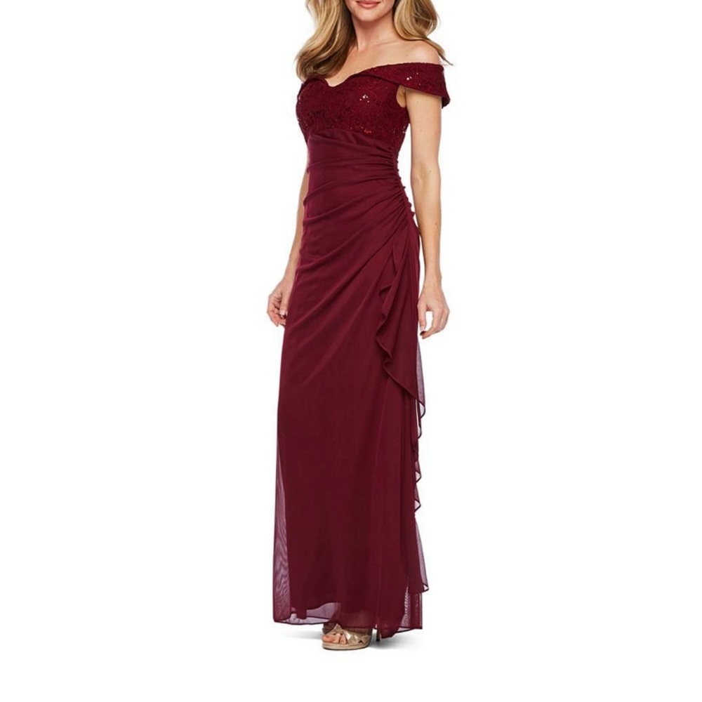 DJ-JAZ Women’s Formal Gown / Burgundy / size:12